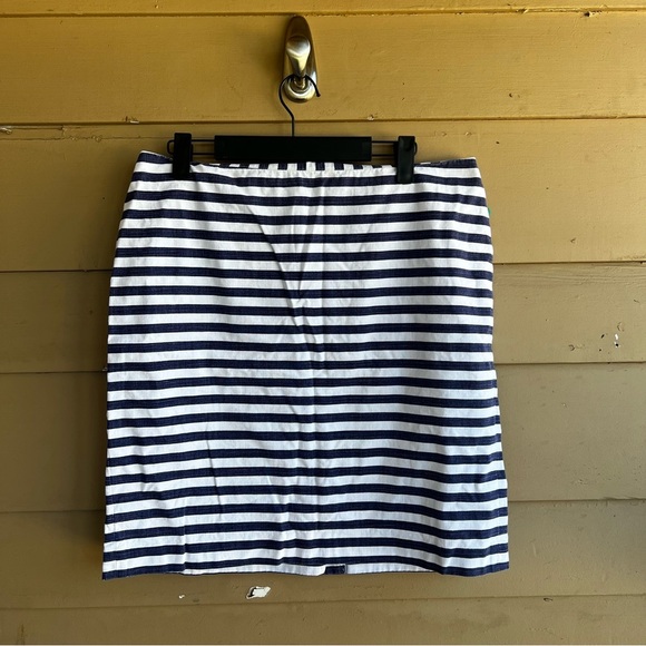 Talbots Stripes Pencil Skirt - Size 12P - Preppy Casual Summer - Picture 1 of 4